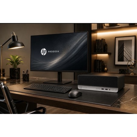 PC Completo HP ProDesk 400 G4 SFF + Monitor 24" + Tastiera e Mouse | Pronto all'Uso